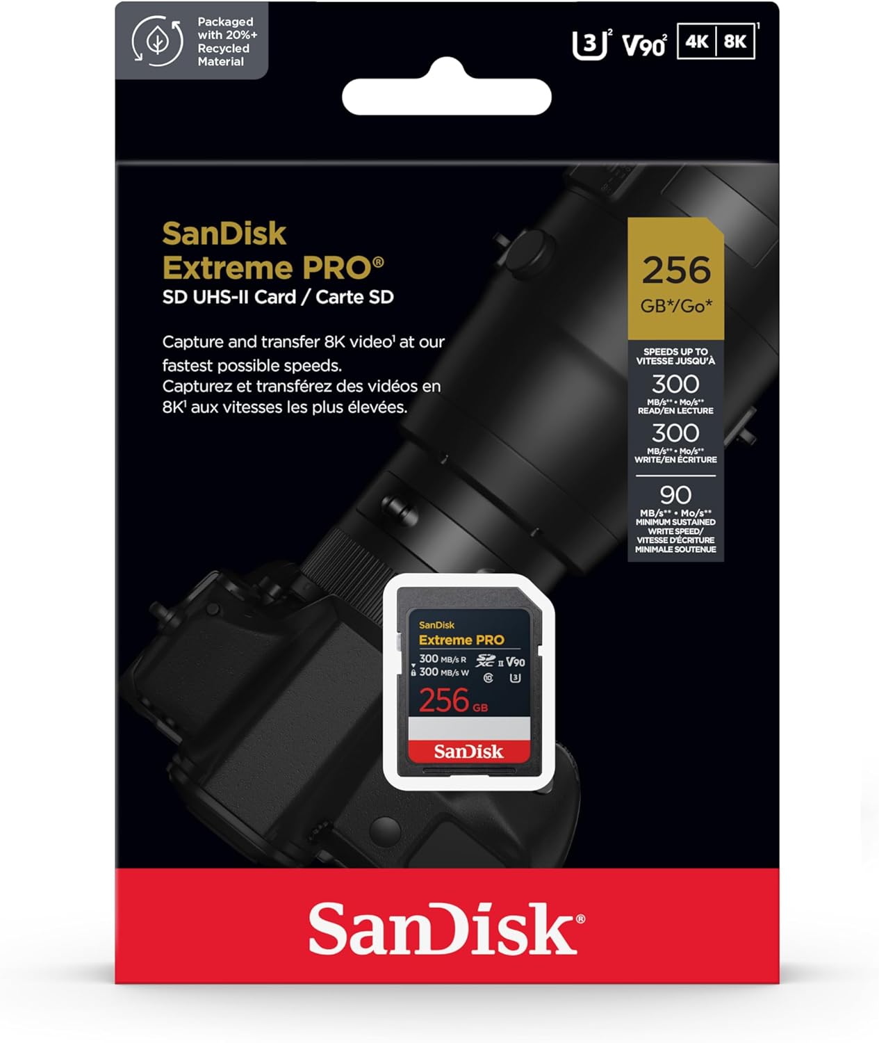 Sandisk Extreme PRO SD UHS-II 256GB 300MB/s