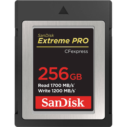 Sandisk Extreme Pro CFexpress typeB 256gb 1700mb/s 1200mb/s