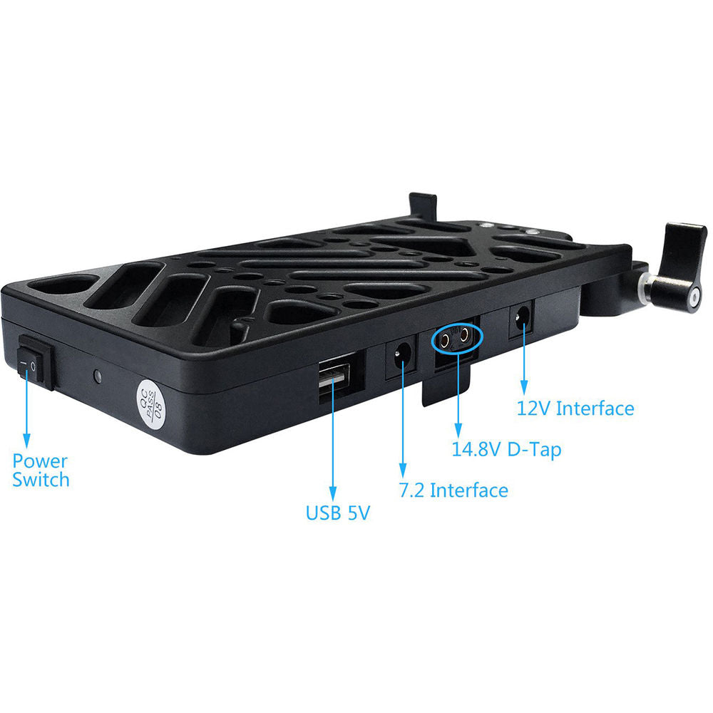 Multi-output V-mount battery plate