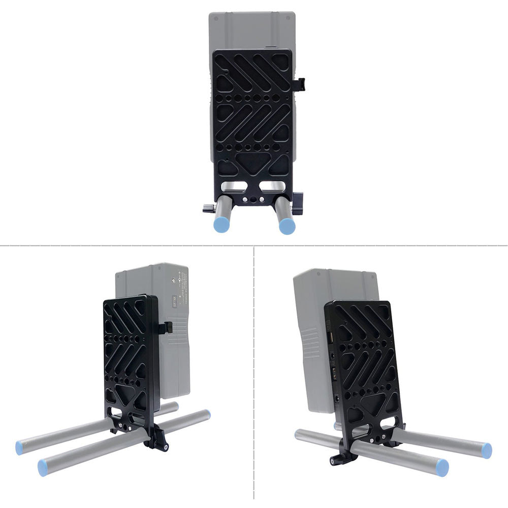Multi-output V-mount battery plate