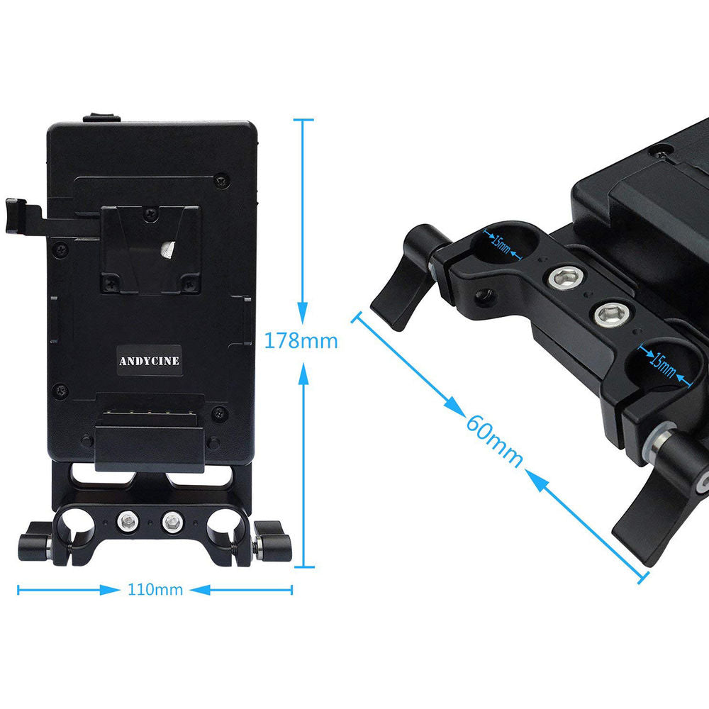 Multi-output V-mount battery plate