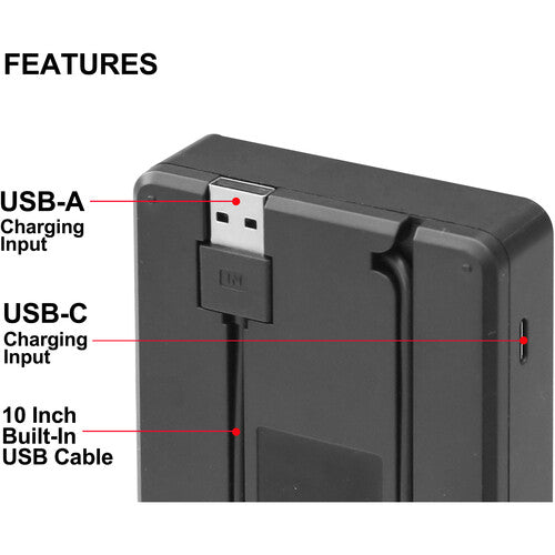 2-battery charger for Canon NB-13L