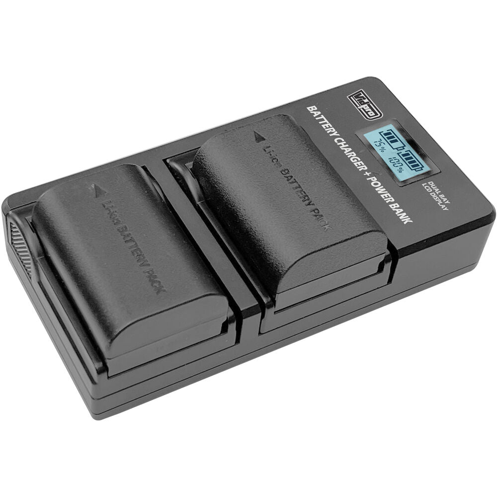 2-battery charger for Canon NB-13L