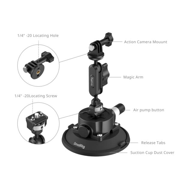 SmallRig 4.5" Suction Cup Support