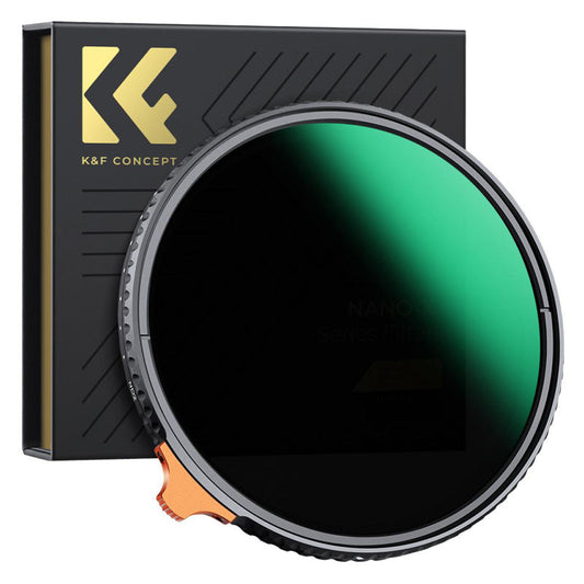 Filtre ND Variable ND2-ND400 (1-9 stops) K&F Série Nano-X 72mm