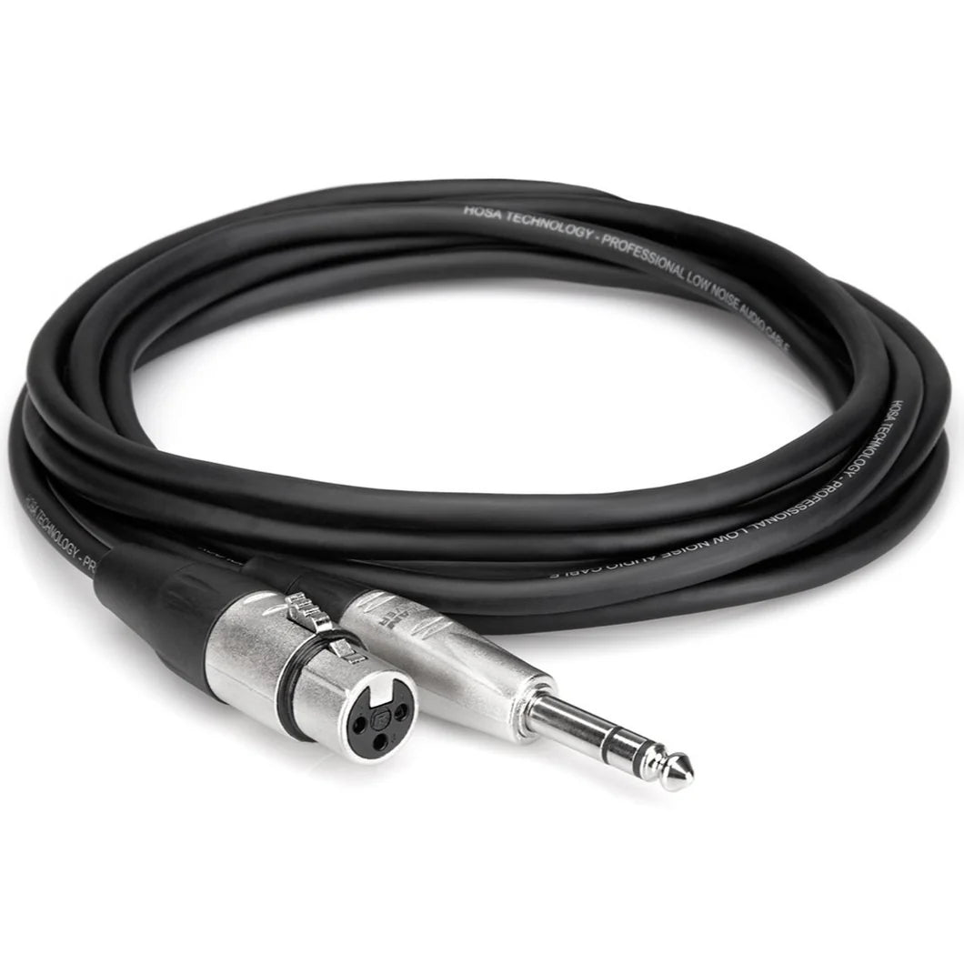 Balanced Interconnect HXS-10 XLR3F to 1/4 inch TRS