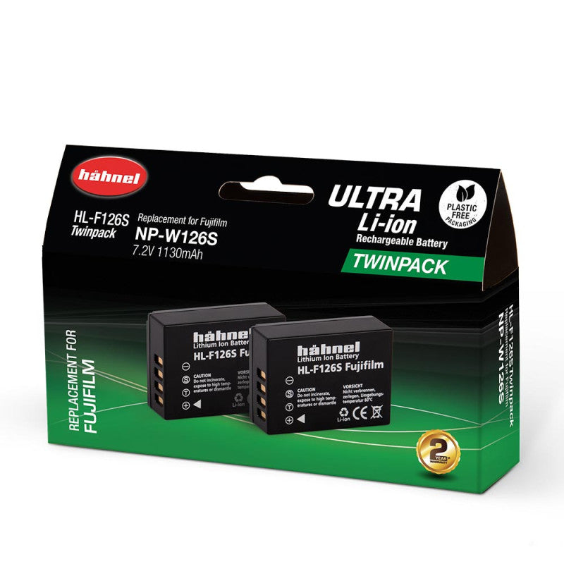 Batterie HL-F126S Twinpack pour Fujifilm NP-W126S